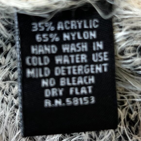 Raga Leopard Eyelash Knit Sweater Beige Black XS Soft Cozy - Picture 9 of 10